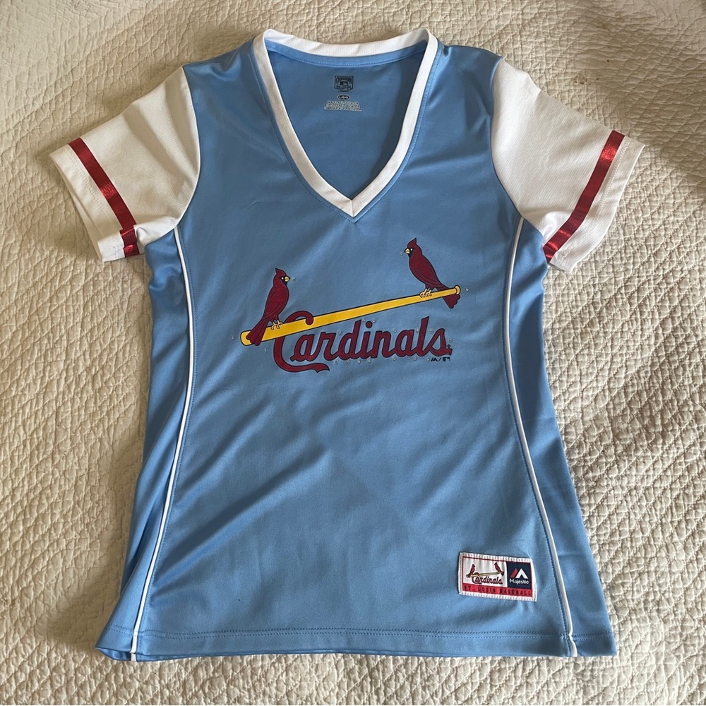 Cooperstown Collection STL Cardinals Shirt Jersey- Youth Large